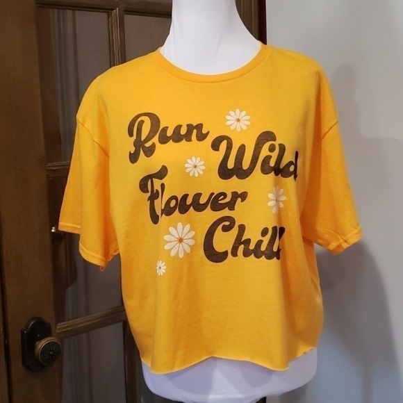 FIFTH Sun Crop Top Run Wild Flower Child NWOT - Picture 1 of 7